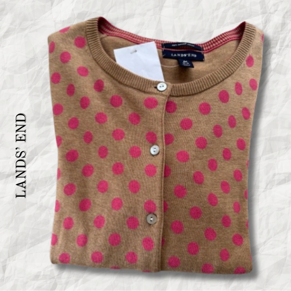 {Lands' End} COTTON Cardigan